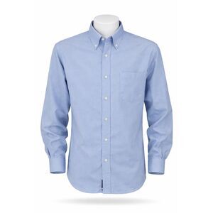 Burberry Blue Cotton Men's  Button Down Dress Shirt Size 16 / 33